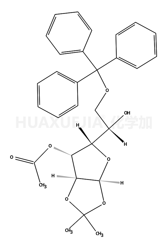 O3-acetyl-O1,O2-isopropylidene-O6-trityl-α-D-glucofuranose