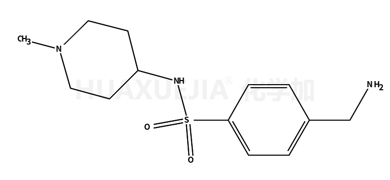 4-(aminomethyl)-N-(1-methylpiperidin-4-yl)benzenesulfonamide