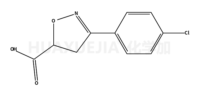3-(4-chlorophenyl)-4,5-dihydro-5-Isoxazolecarboxylic acid