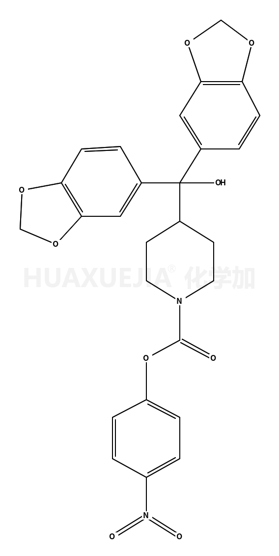 (4-nitrophenyl) 4-[bis(1,3-benzodioxol-5-yl)-hydroxymethyl]piperidine-1-carboxylate