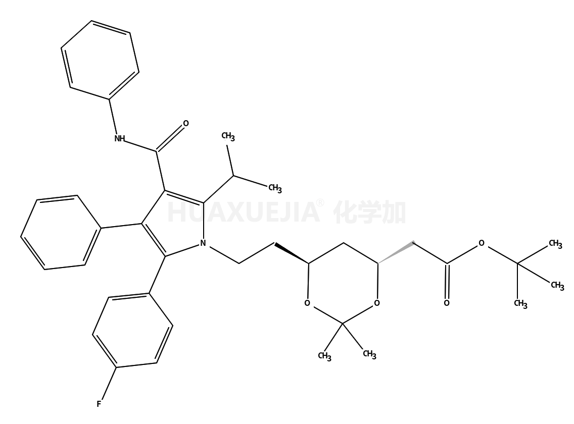 tert-butyl 2-[(4S,6R)-6-[2-[2-(4-fluorophenyl)-3-phenyl-4-(phenylcarbamoyl)-5-propan-2-ylpyrrol-1-yl]ethyl]-2,2-dimethyl-1,3-dioxan-4-yl]acetate