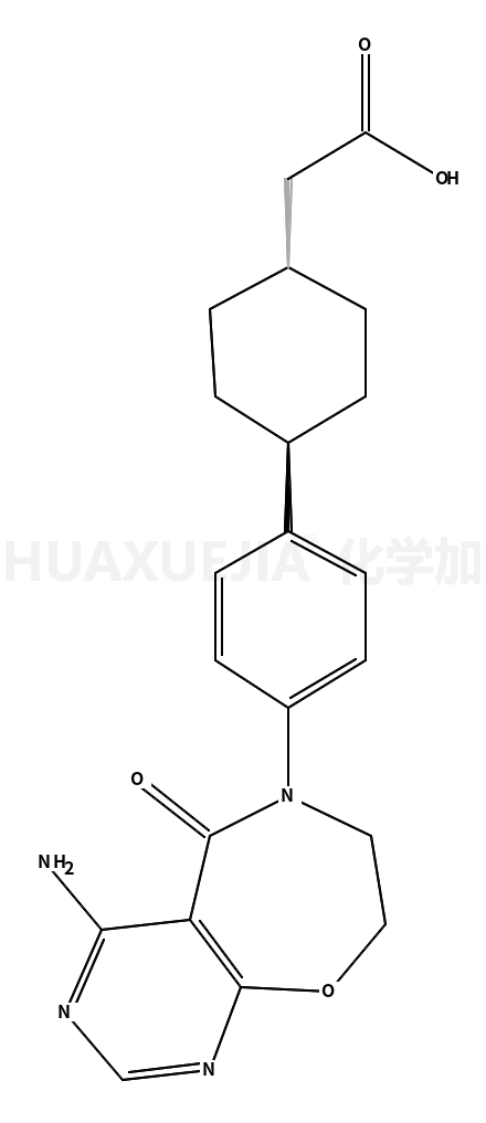 反式-4-[4-(4-氨基-7,8-二氢-5-氧代嘧啶并[5,4-F][1,4]氧氮杂卓-6(5H)-基)苯基]环己烷乙酸