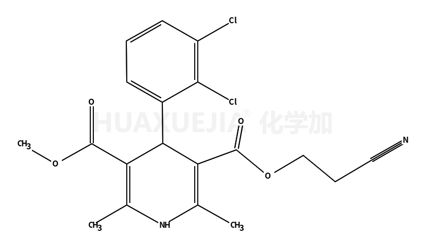 4-(2,3-二氯-苯基)-2,6-二甲基-1,4-二氢-吡啶-3,5-二羧酸 3-(2-氰基-乙基)酯 5-甲酯