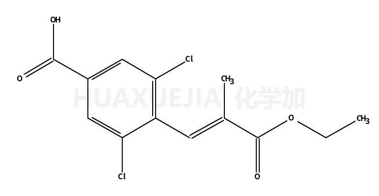 3,5-二氯-4-[(1E)-3-乙氧基-2-甲基-3-氧代-1-丙烯-1-基]苯甲酸
