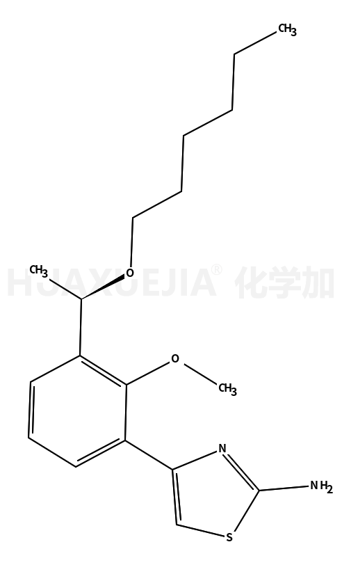 芦曲泊帕中间体1
(S)-4-(3-(1-(正己氧基)乙基)-2-甲氧基苯基)噻唑-2-胺