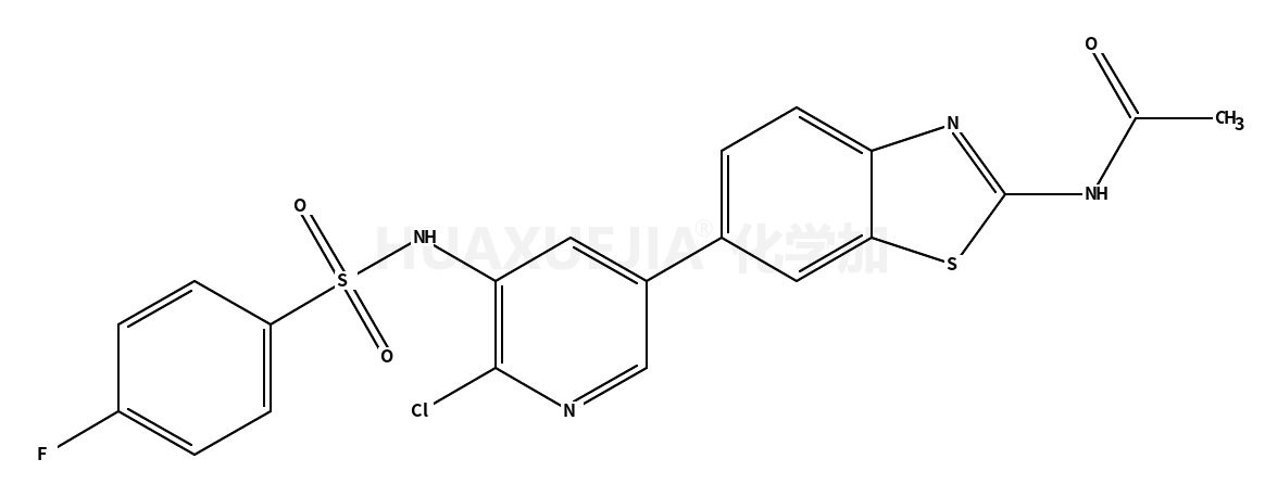 N-[6-(6-Chloro-5-{[(4-fluorophenyl)sulfonyl]amino}-3-pyridinyl)-1 ,3-benzothiazol-2-yl]acetamide