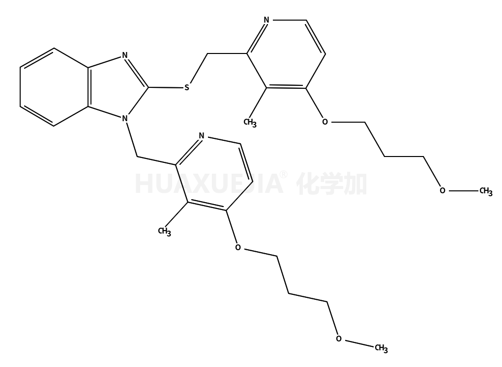 1-[[4-(3-甲氧基丙氧基)-3-甲基-2-吡啶]甲基]-2-[[[4-(3-甲氧基丙氧基)-3-甲基-2-吡啶]甲基]硫]-1H-苯并咪唑