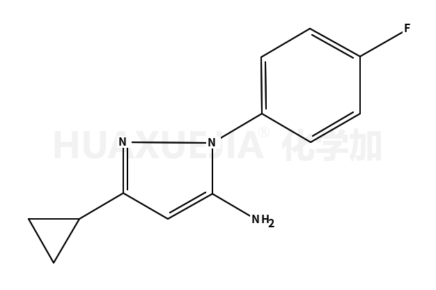 3 -环丙基- 1-（4-氟苯基）-1H -吡唑- 5 -胺