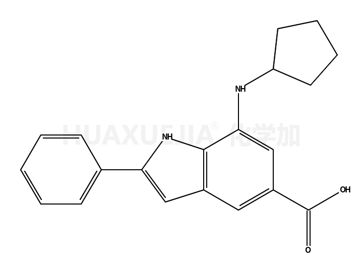7-(cyclopentylamino)-2-phenyl-1H-indole-5-carboxylic acid