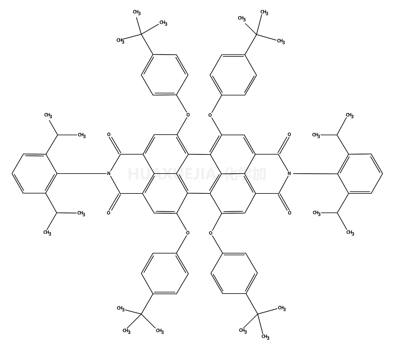 1,6,7,12-四(4-叔丁苯氧基)-N,N'-二(2,6-二异丙基苯基)-3,4,9,10-苝二酰亚胺