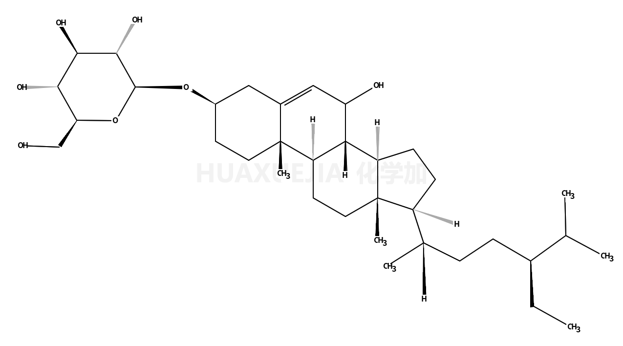 b-D-吡喃葡萄糖苷,  (3b,7a)-7-羟基豆甾-5-烯-3-基 (9CI)