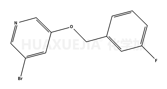 3-bromo-5-[(3-fluorophenyl)methoxy]pyridine