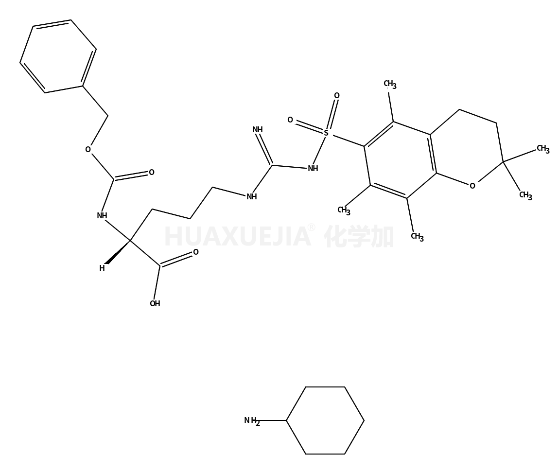 N-苄氧羰基-L-精氨酸(Pmc)-OH环己基胺盐