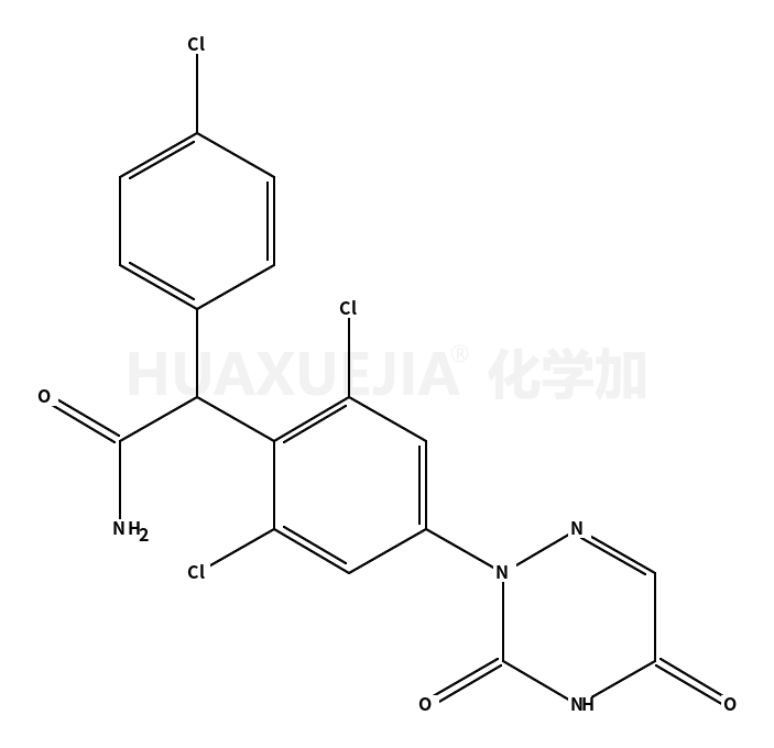 2,6-dichloro-α-(4-chlorophenyl)-4-(4,5-dihydro-3,5-dioxo-1,2,4-triazin-2(3 H)-yl)benzeneacetamide