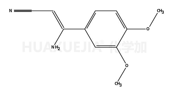 3-amino-3-(3,4-dimethoxyphenyl)prop-2-enenitrile