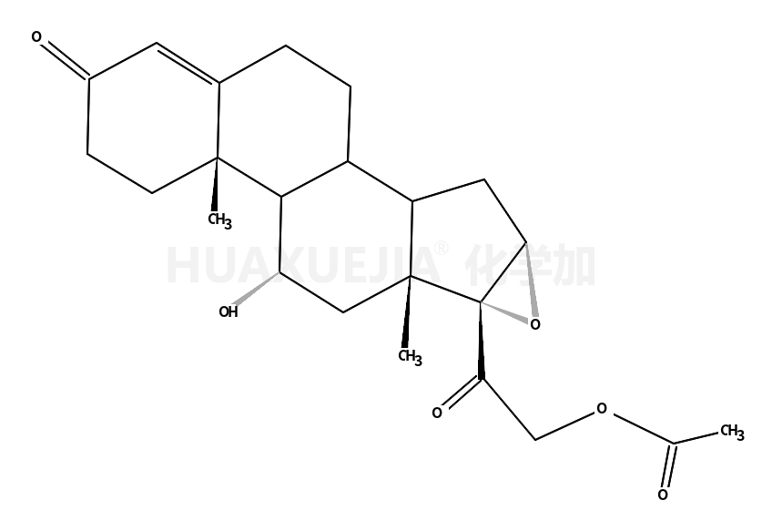 21-Acetoxy-16α,17α-epoxy-11α-hydroxy-pregnen-(4)-dion-(3.20)