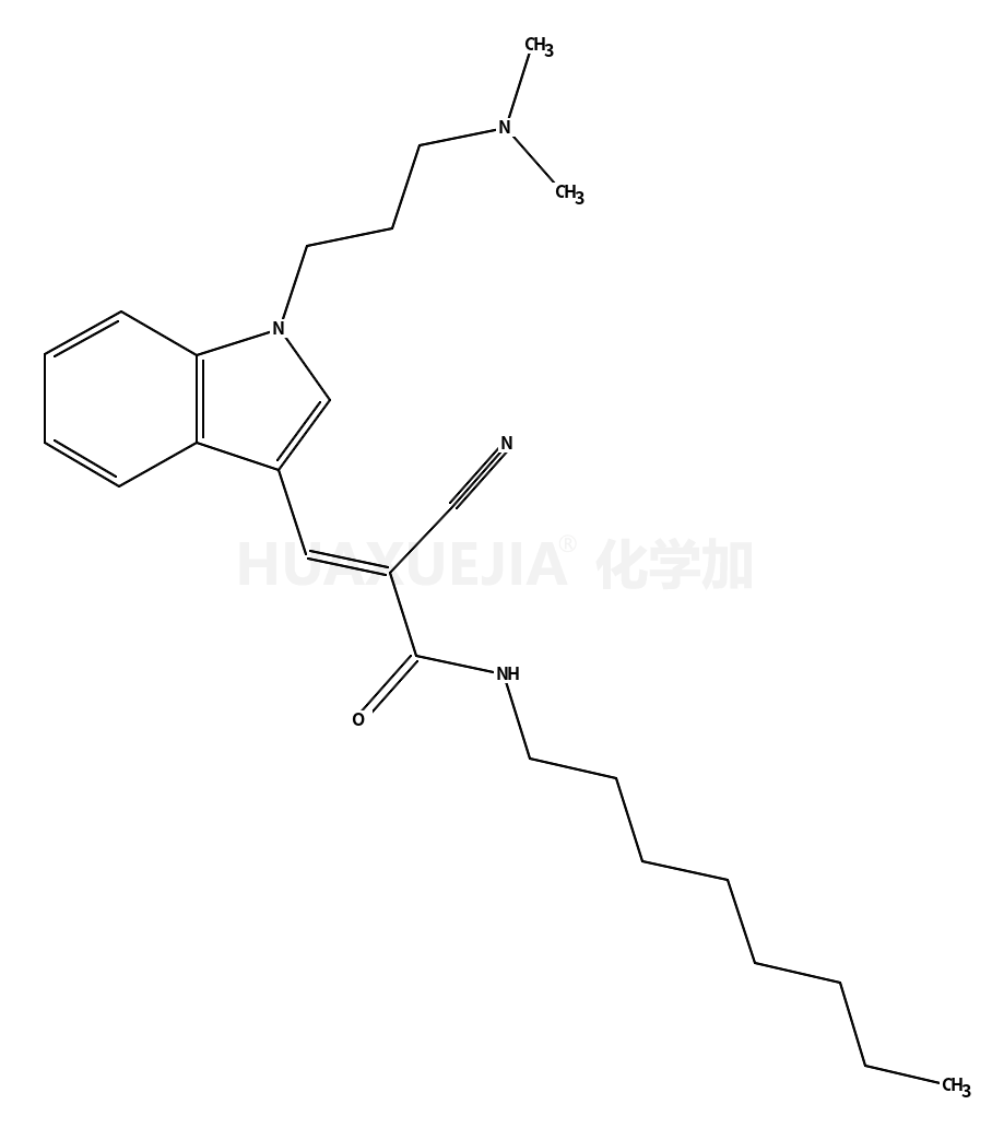 (2E)-2-Cyano-3-{1-[3-(dimethylamino)propyl]-1H-indol-3-yl}-N-octy lacrylamide