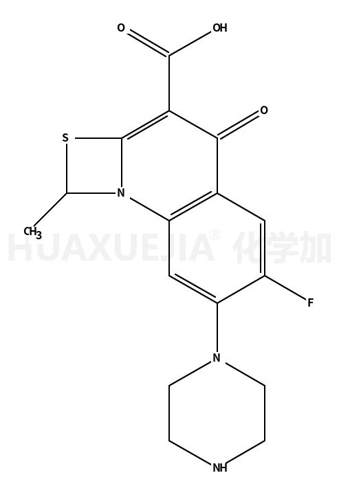 6-氟-7-哌嗪-1-甲基-4-氧-[1,3]硫氮杂环[3,2-a]-喹啉-3-羧酸