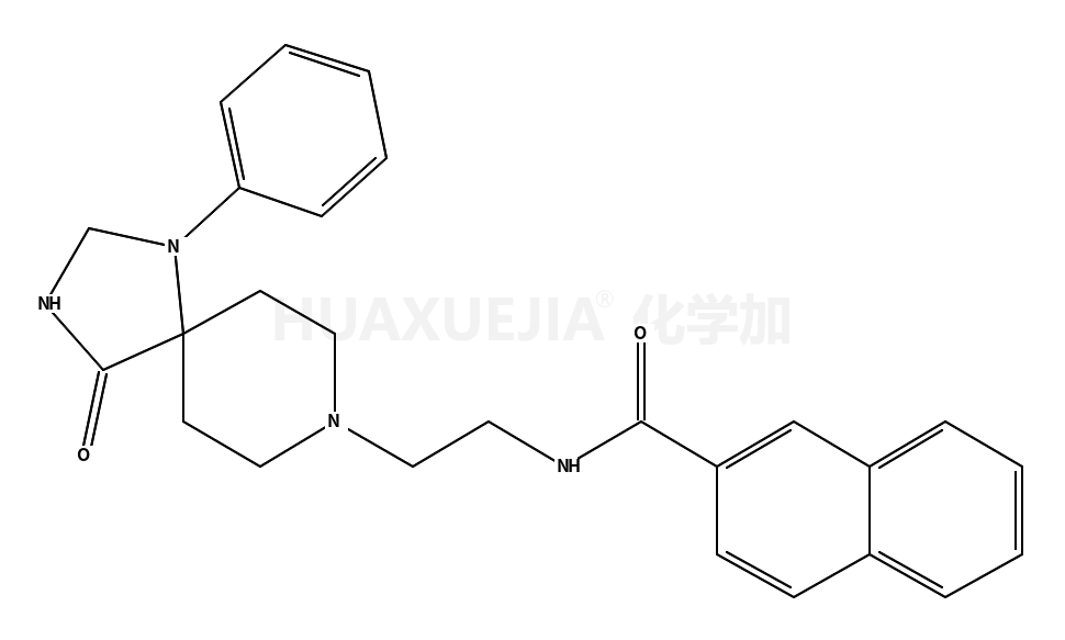 N-[2-(4-oxo-1-phenyl-1,3,8-triazaspiro[4.5]decan-8-yl)ethyl]naphthalene-2-carboxamide