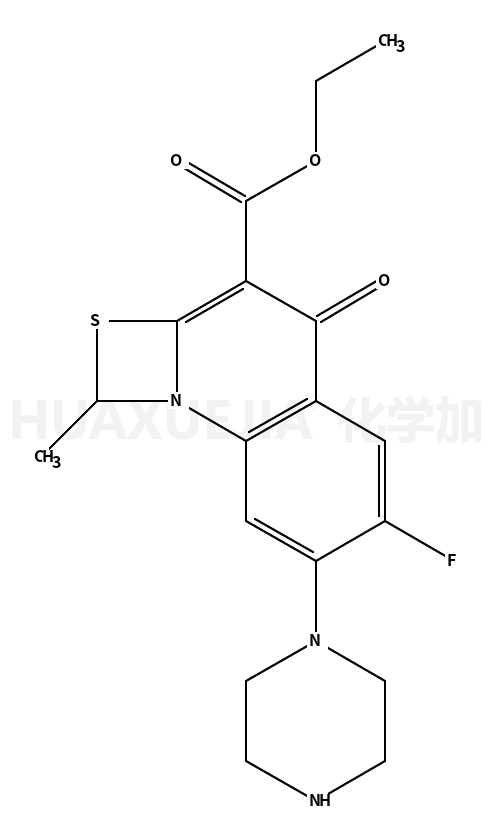 6-氟-7-哌嗪-1-甲基-4-氧代-[1,3]硫氮杂环[3,2-a]喹啉-3-羧酸乙酯