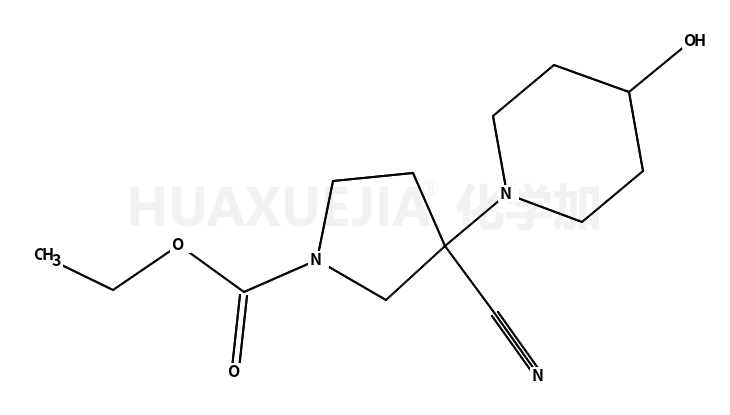 3-氰基-3-(4-羟基哌啶-1-基)吡咯烷-1-羧酸乙酯