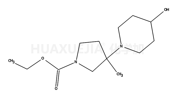 3-(4-羟基哌啶-1-基)-3-甲基吡咯烷-1-羧酸乙酯