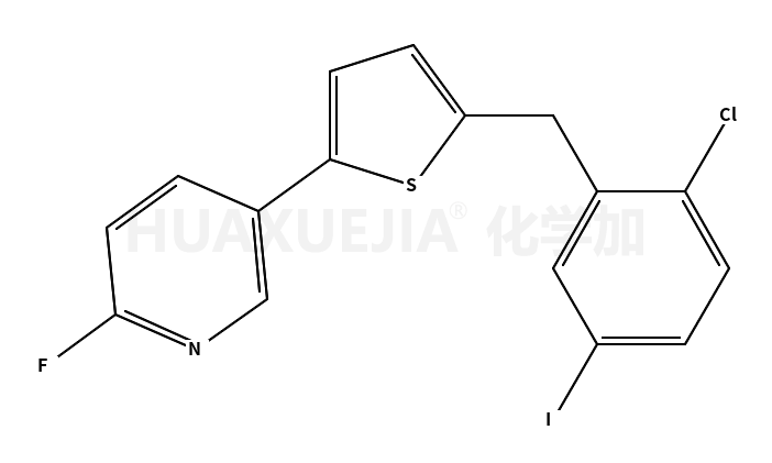 2-(2-氯-5-碘苯甲基)-5-(3-(6-氟吡啶)基)噻吩