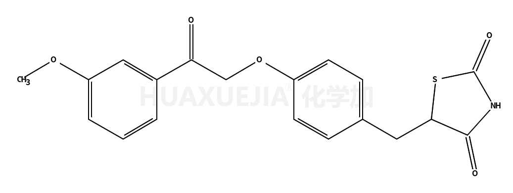 5-[[4-[2-(3-methoxyphenyl)-2-oxoethoxy]phenyl]methyl]-1,3-thiazolidine-2,4-dione