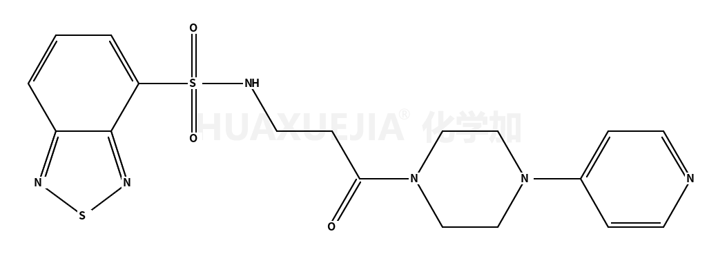 N-[3-氧代-3-[4-(4-吡啶基)-1-吹笛-吖嗪基]丙基]-2,1,3-苯并噻二唑-4-磺酰胺