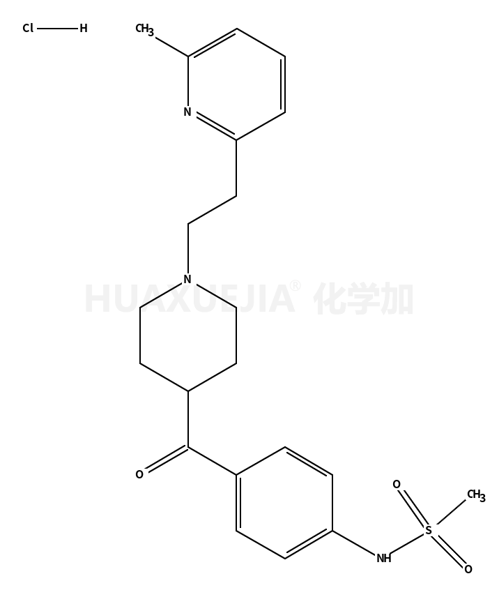 N-[4-[[1-[2-(6-甲基-2-吡啶基)乙基]-4-哌啶基]羰基]苯基]甲磺酰胺二盐酸盐
