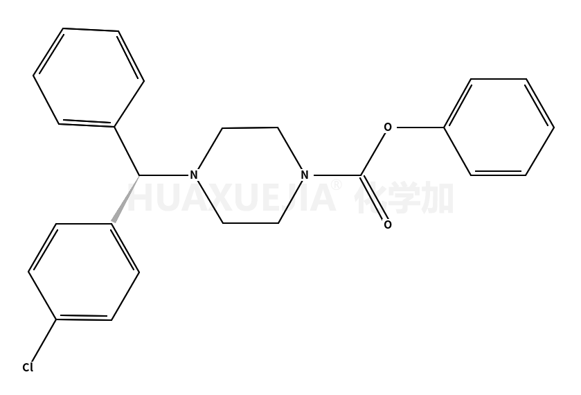 1-Piperazinecarboxylic acid, 4-[(R)-(4-chlorophenyl)phenylmethyl]-, phenyl ester