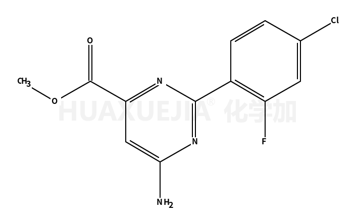 methyl 6-amino-2-(4-chloro-2-fluorophenyl)pyrimidine-4-carboxylate