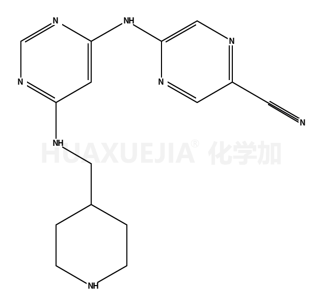 5-[[6-(piperidin-4-ylmethylamino)pyrimidin-4-yl]amino]pyrazine-2-carbonitrile