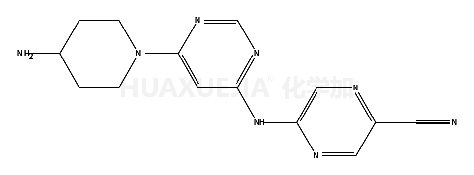 5-[[6-(4-aminopiperidin-1-yl)pyrimidin-4-yl]amino]pyrazine-2-carbonitrile