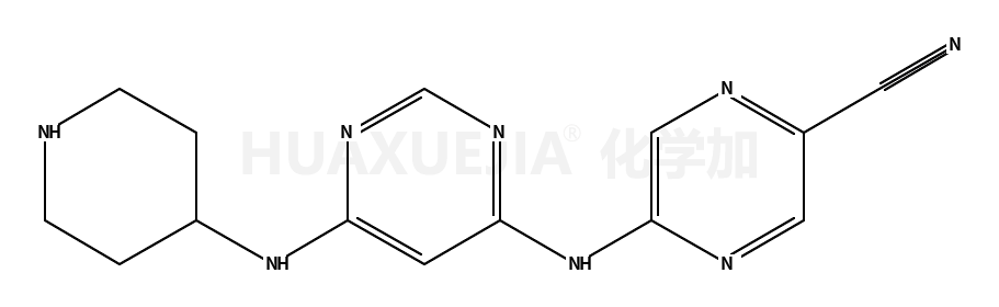 5-[[6-(piperidin-4-ylamino)pyrimidin-4-yl]amino]pyrazine-2-carbonitrile