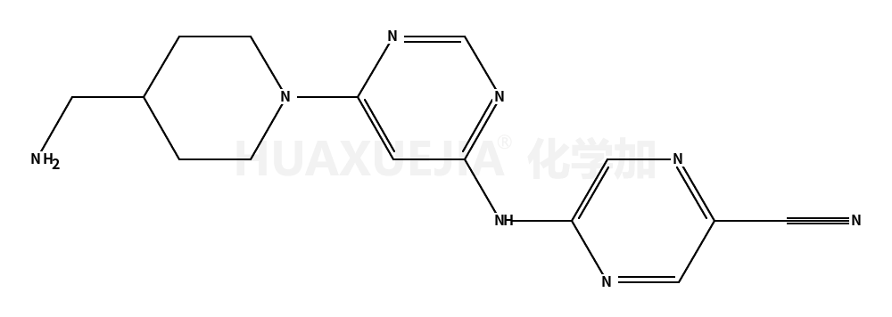 5-[[6-[4-(aminomethyl)piperidin-1-yl]pyrimidin-4-yl]amino]pyrazine-2-carbonitrile