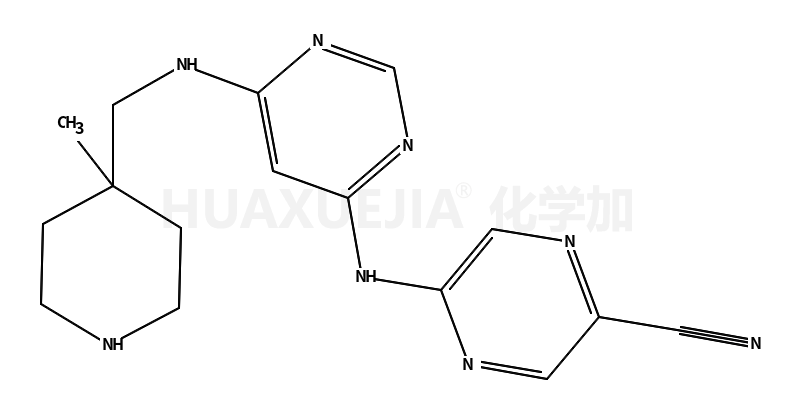 5-[[6-[methyl-(4-methylpiperidin-4-yl)amino]pyrimidin-4-yl]amino]pyrazine-2-carbonitrile