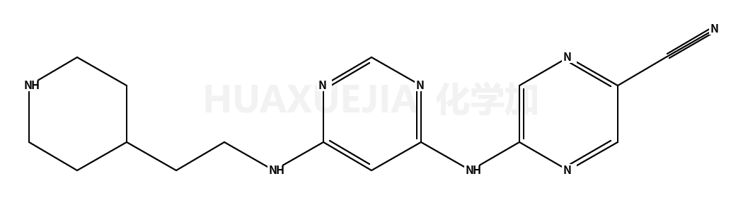 5-[[6-(2-piperidin-4-ylethylamino)pyrimidin-4-yl]amino]pyrazine-2-carbonitrile