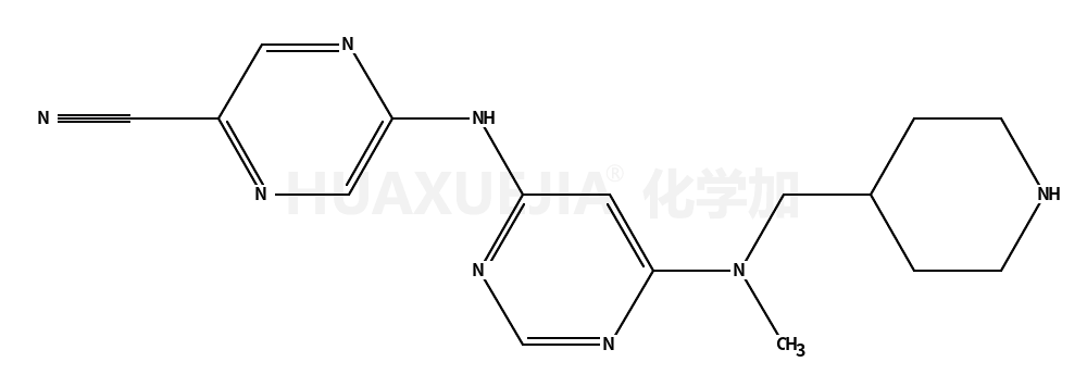 5-[[6-[methyl(piperidin-4-ylmethyl)amino]pyrimidin-4-yl]amino]pyrazine-2-carbonitrile