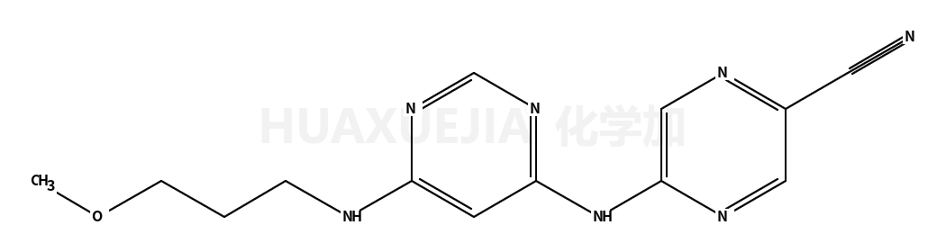 5-[[6-(3-methoxypropylamino)pyrimidin-4-yl]amino]pyrazine-2-carbonitrile