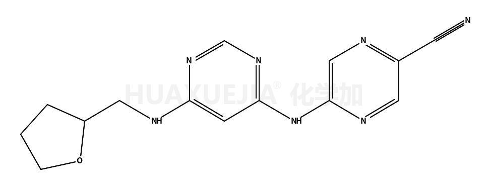 5-[[6-[methyl(oxolan-2-yl)amino]pyrimidin-4-yl]amino]pyrazine-2-carbonitrile