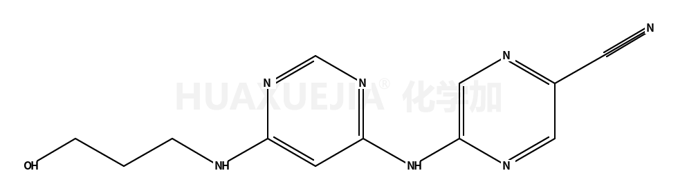 5-[[6-(3-hydroxypropylamino)pyrimidin-4-yl]amino]pyrazine-2-carbonitrile
