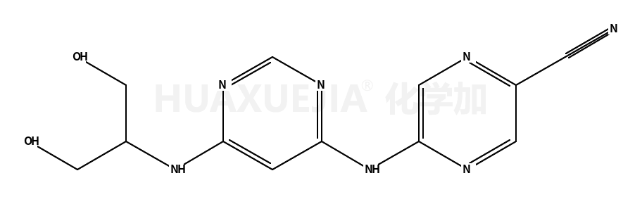 5-[[6-(1,3-dihydroxypropan-2-ylamino)pyrimidin-4-yl]amino]pyrazine-2-carbonitrile