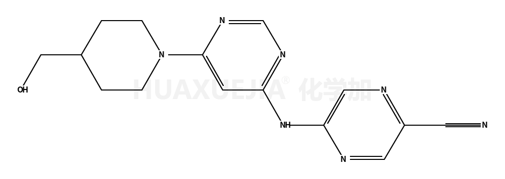 5-[[6-[4-(hydroxymethyl)piperidin-1-yl]pyrimidin-4-yl]amino]pyrazine-2-carbonitrile