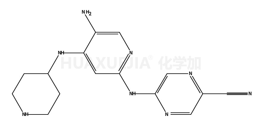 5-[[5-amino-4-(piperidin-4-ylamino)pyridin-2-yl]amino]pyrazine-2-carbonitrile