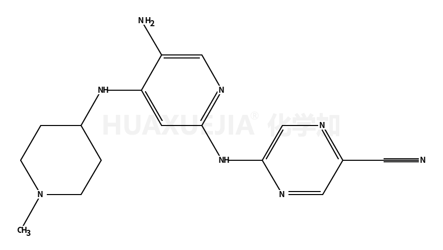 5-[[5-amino-4-[(1-methylpiperidin-4-yl)amino]pyridin-2-yl]amino]pyrazine-2-carbonitrile