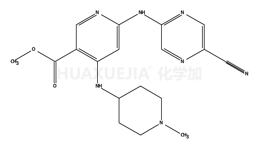 methyl 6-[(5-cyanopyrazin-2-yl)amino]-4-[(1-methylpiperidin-4-yl)amino]pyridine-3-carboxylate