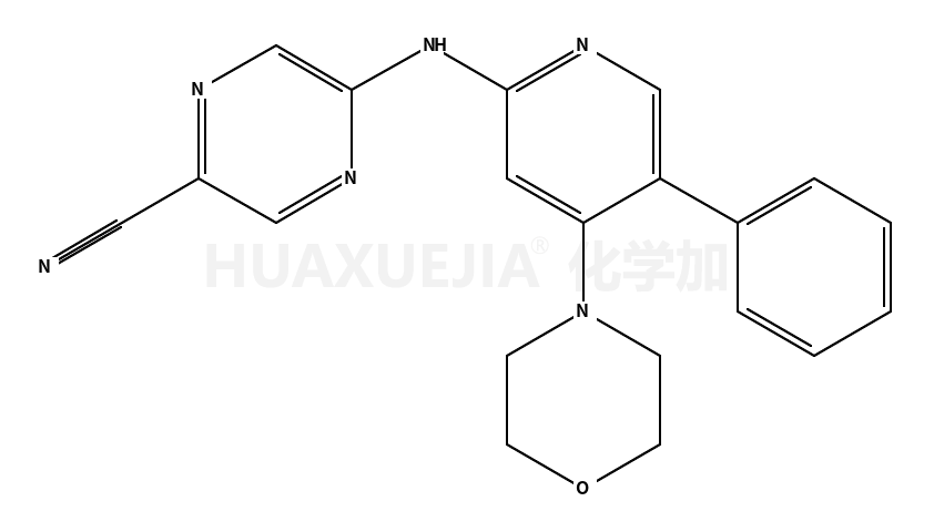 5-[(4-morpholin-4-yl-5-phenylpyridin-2-yl)amino]pyrazine-2-carbonitrile