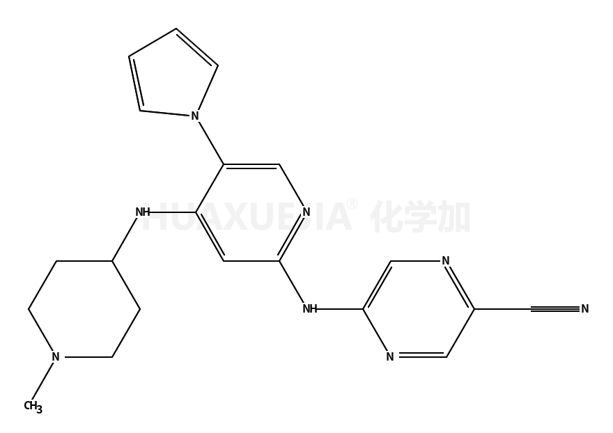 5-[[4-[(1-methylpiperidin-4-yl)amino]-5-pyrrol-1-ylpyridin-2-yl]amino]pyrazine-2-carbonitrile