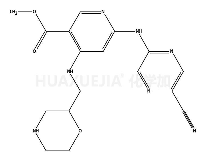 methyl 6-[(5-cyanopyrazin-2-yl)amino]-4-(morpholin-2-ylmethylamino)pyridine-3-carboxylate